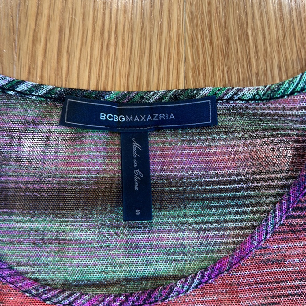 BCBGMaxAzria Colorful Wave Pattern Midi Dress - Picture 4 of 5
